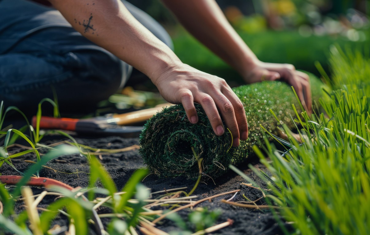 Combined paver and artificial turf installation in Torrance